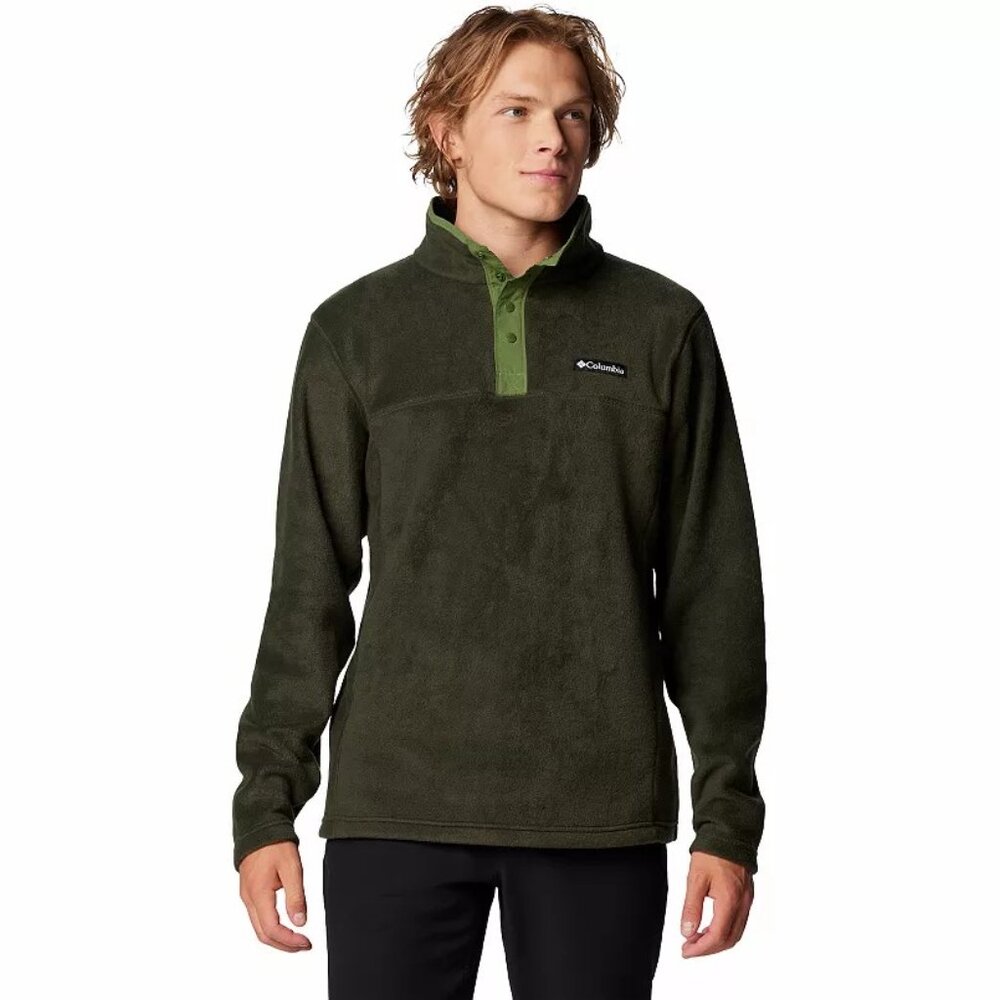 NWT Columbia M's Steens Mountain Half Snap II- Greenscape
